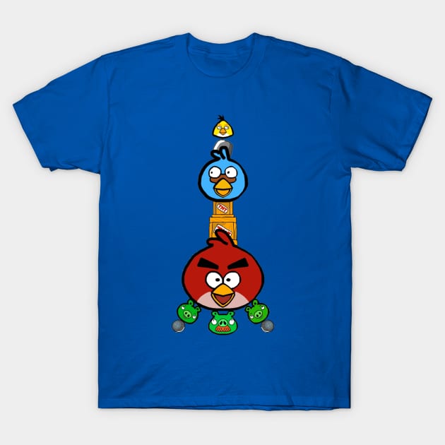 Angry Birds in Shanghai T-Shirt by ShiftSix